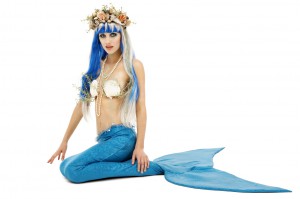 Vielleicht nicht ganz praktisch, aber auf jeden Fall ein Hingucker: Das Meerjungfrauen Kostüm